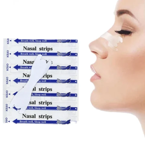 Tiras Nasais Adesivas Anti Ronco Kit com 50 Unidades – PrimeSono StripFit